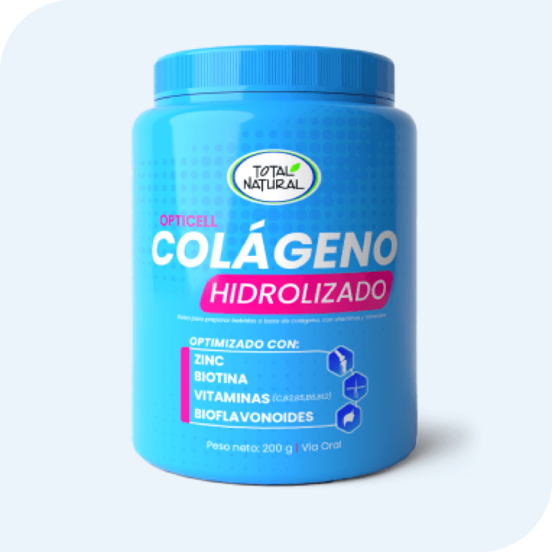 Colágeno Hidrolizado Opticell – Total Natural (200 g en polvo)