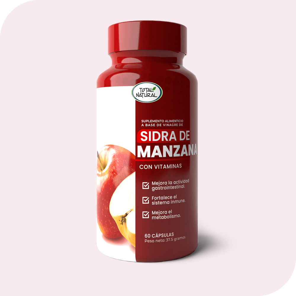 Vinagre de Sidra de Manzana 60 Capsulas - Total Natural