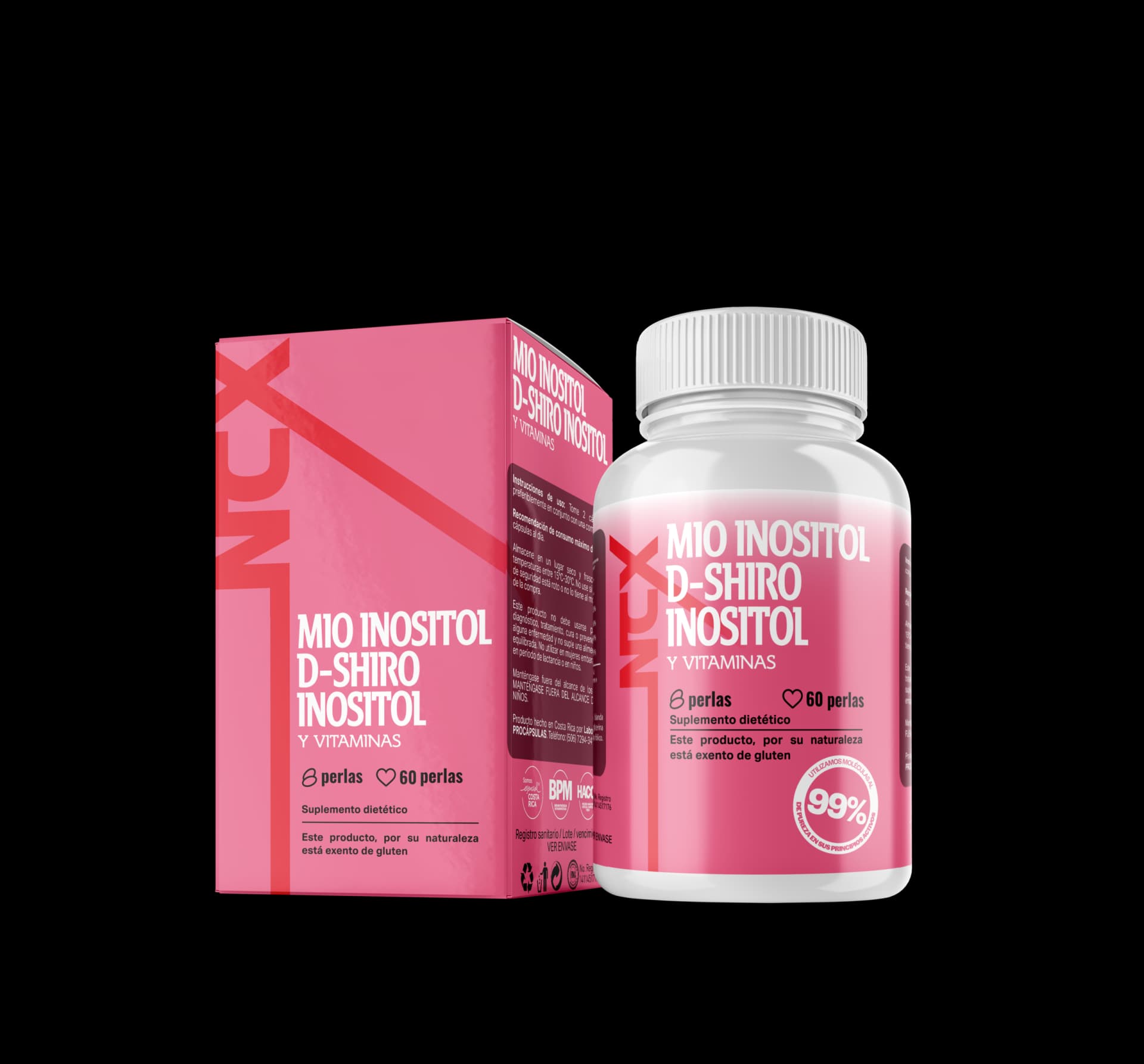 Mio Inositol con D-Chiro Inositol 60 Perlas - NCX
