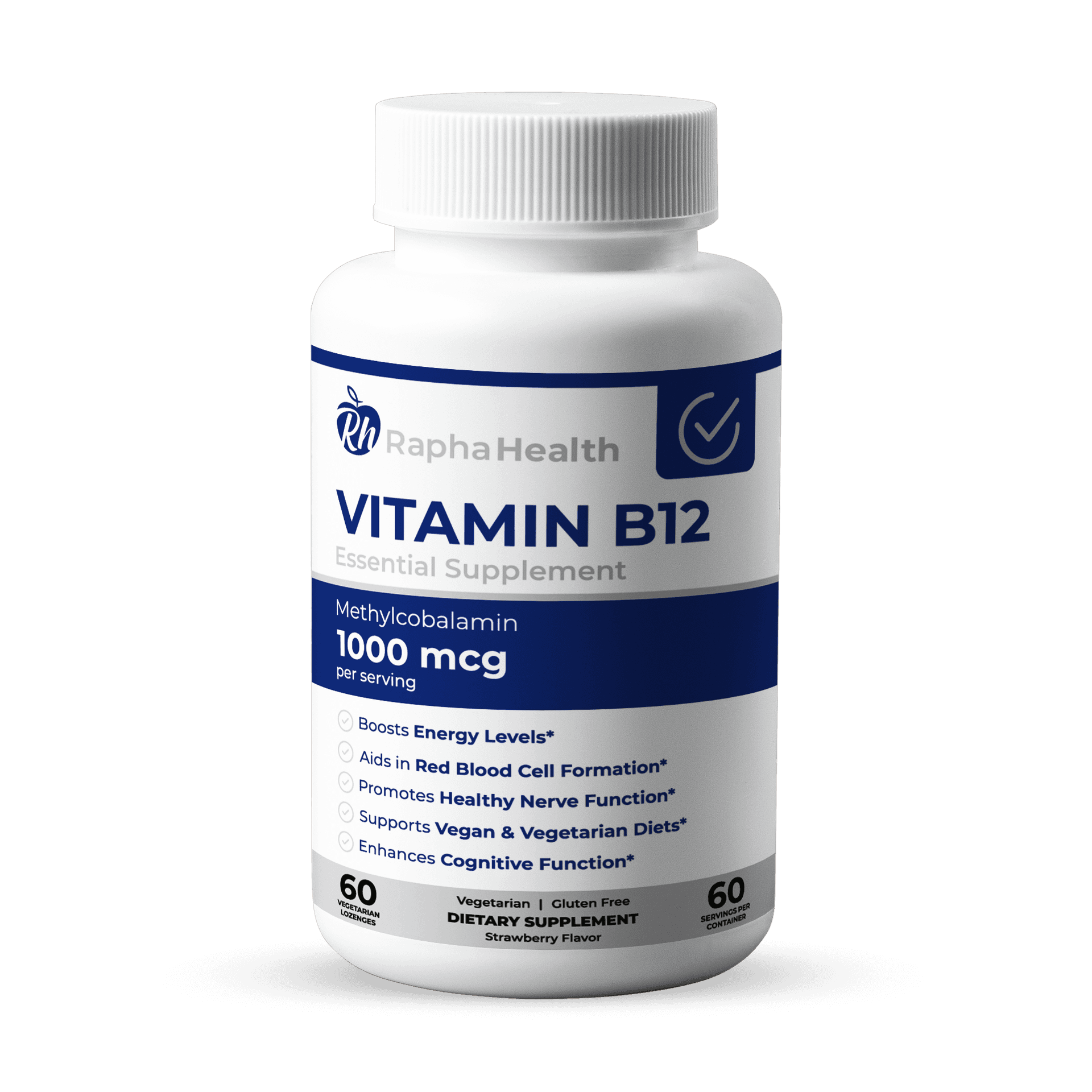 Vitamina B12 120 Cápsulas Vegetarianas - Rapha Health