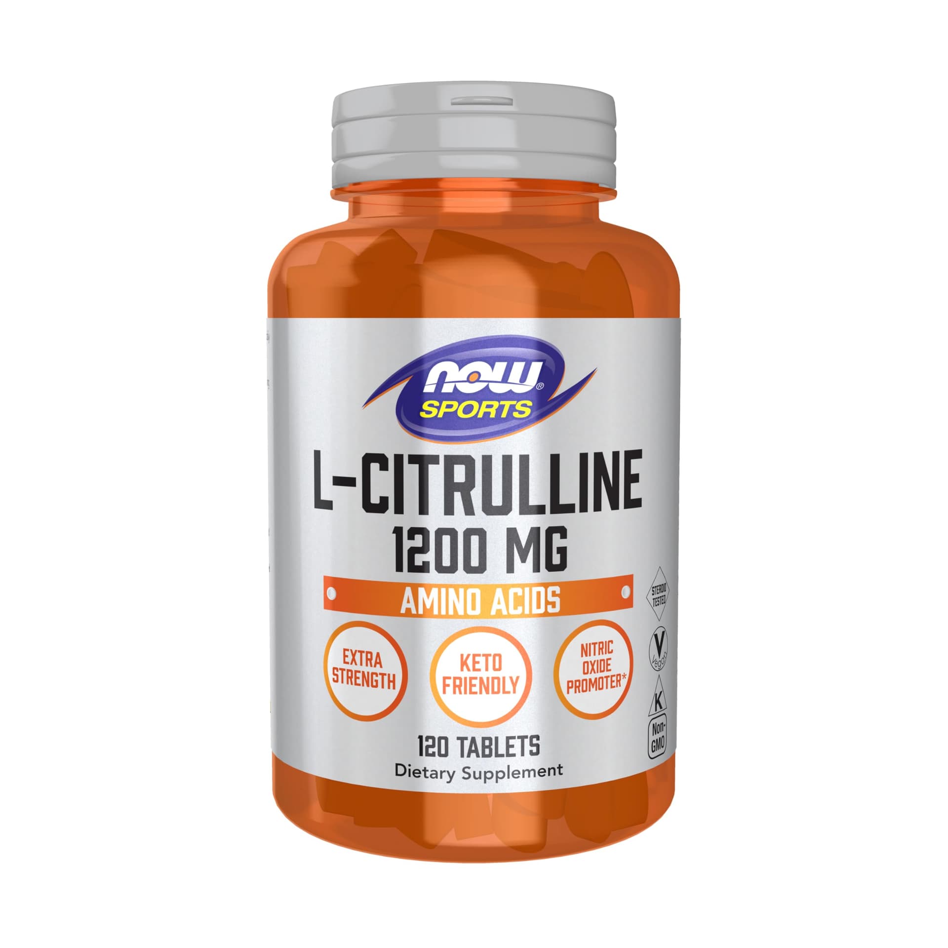 L-Citrulline 1200 mg 120 Tabletas - Now Sports