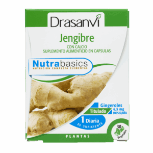 Jengibre con calcio 30 Cápsulas. Drasanví