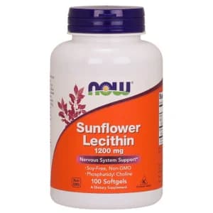 Lecitina de Girasol 1200mg 100 Capsulas - NOW