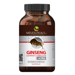 Ginseng, Guarana +Complejo B 60 cápsulas. Natuceuticals