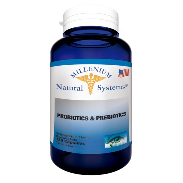 Probiotics y Prebiotics 120 cápsulas. Millenium