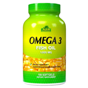 Omega 3 1000mg Fish Oil 100 Cápsulas Alfa vitamis