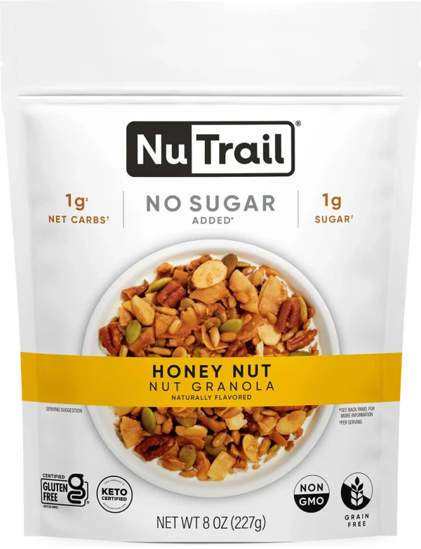 Granola NuTrail - Honey Nut - Granola de nueces sin azúcar