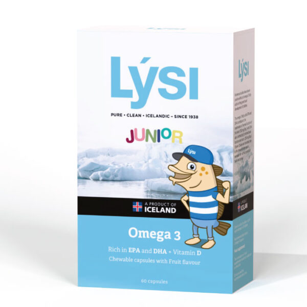 Perlas masticables de Omega-3 y Vitamina D. Lysi
