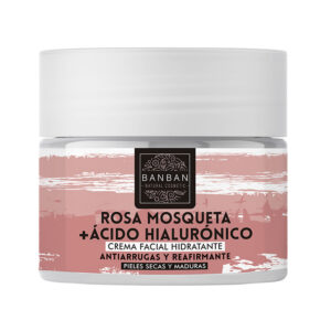 Crema facial Rosa Mosqueta y Ácido Hialurónico. Banban