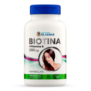 Biotina + Vitamina E 120 cápsulas