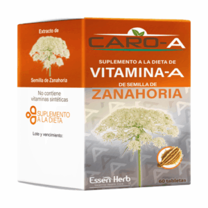 CARO-A® 60 Tabletas – Vitamina A Natural de Semilla de Zanahoria