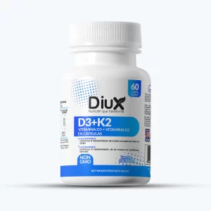 Diux – Vitamina D3 + K2 60 cápsulas