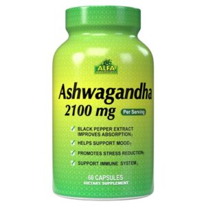 Ahswagandha 2100mg 60 Capsulas - ALFA VITAMINS