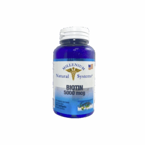 Biotin 5000mcg 100 Softgels - Millenium Natural Systems