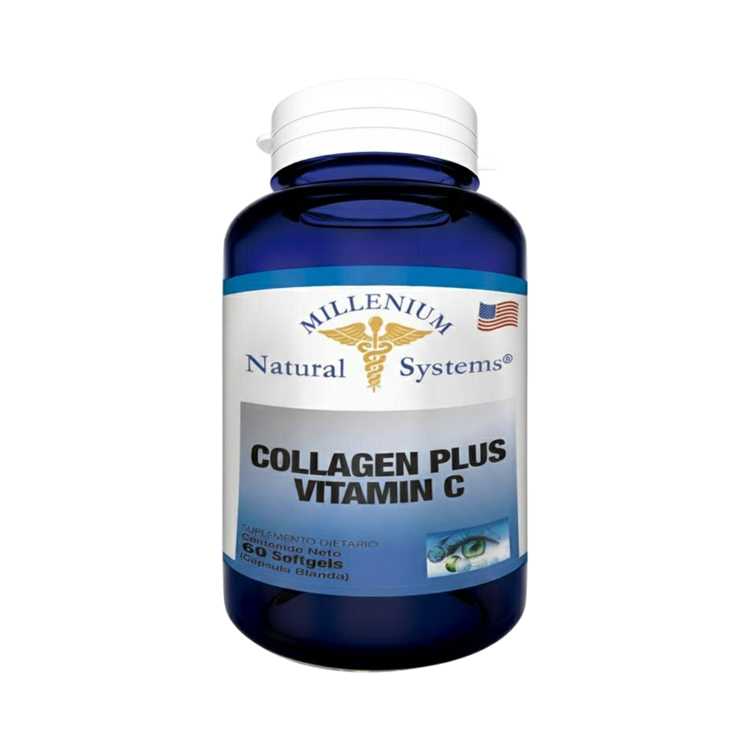Collagen Plus Vitamin C 60 Softgels - Millenium Natural Systems