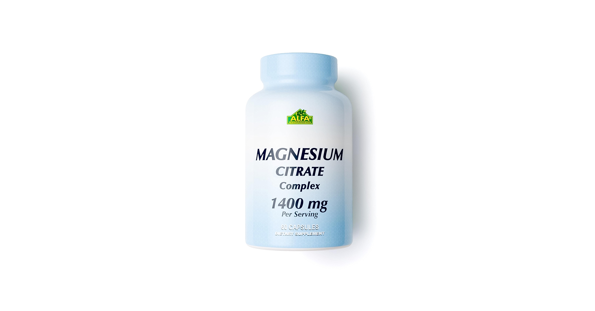 Magnesium Citrate Complex 1400mg 60 Capsulas - ALFA VITAMINS