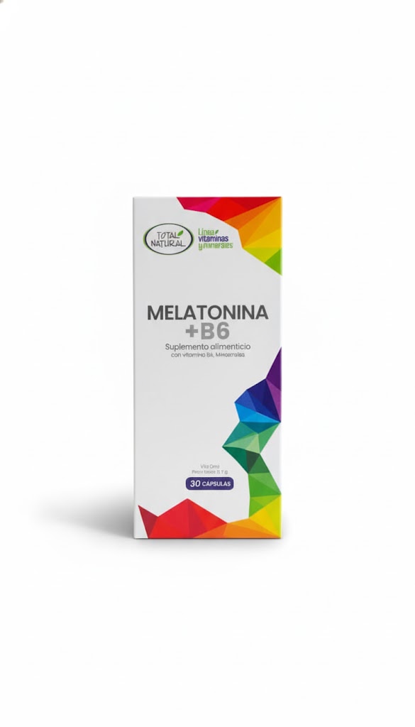 Melatonina + B6 60 Capsulas - Total Natural