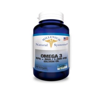 Omega 3 de Salmon 1300mg 100 Softgels - Millenium Natural Systems
