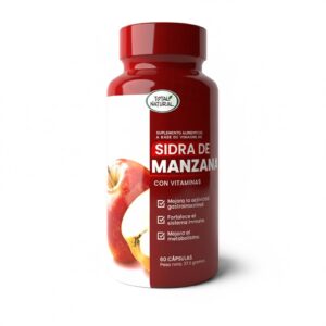 Vinagre de Sidra de Manzana 60 Capsulas - Total Natural