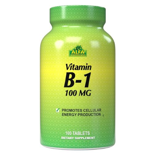 Vitamina B-1 100mg 100 Taletas - ALFA VITAMINS