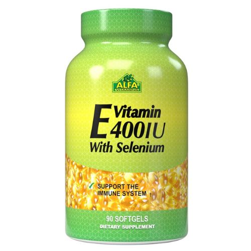 Vitamina E 400IU con Selenio 90 Softgels - ALFA VITAMINS