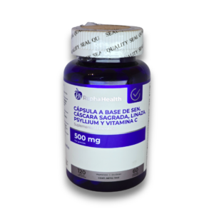 Sen, Cáscara Sagrada, Linaza, Psyllium y Vitamina C 120 Cápsulas Vegetarianas - Rapha Health