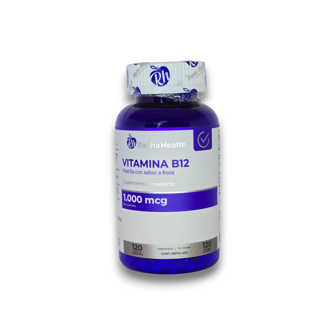 Vitamina B12 120 Cápsulas Vegetarianas - Rapha Health