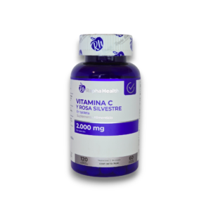 Vitamina C y Rosa Silvestre 120 Cápsulas Vegetarianas - Rapha Health