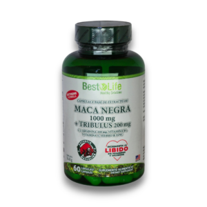 Maca Negra 1000 mg + Tribulus 200 mg (60 Cápsulas) - Best Life