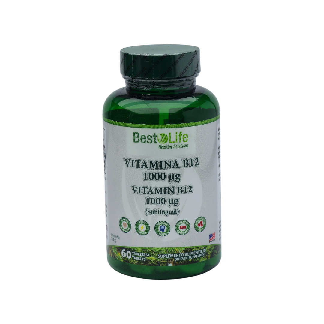 Vitamina B12 1000 µg Sublingual - BestLife Healthy Solutions